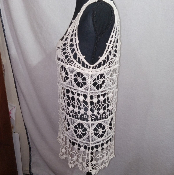 Maurices Cream Crochet Lace Top - Picture 11 of 12